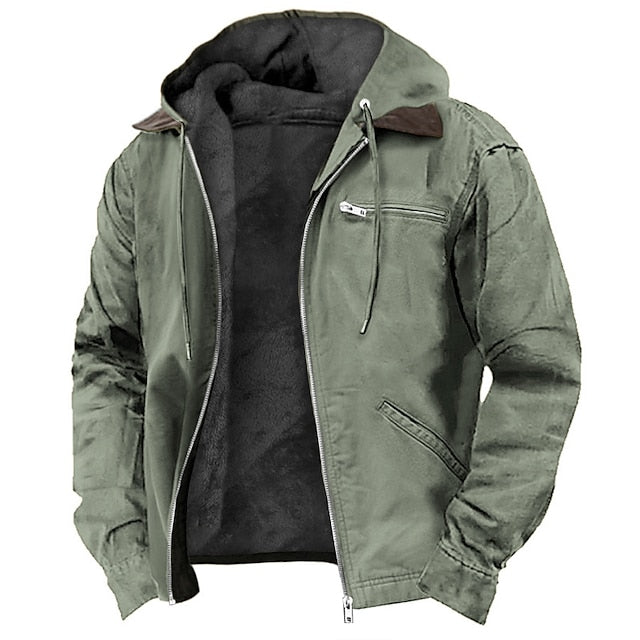 Herren Fleecegefütterte Outdoor Winterjacke