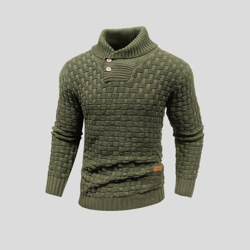 Herren Thermostrickpullover mit Overland-Design