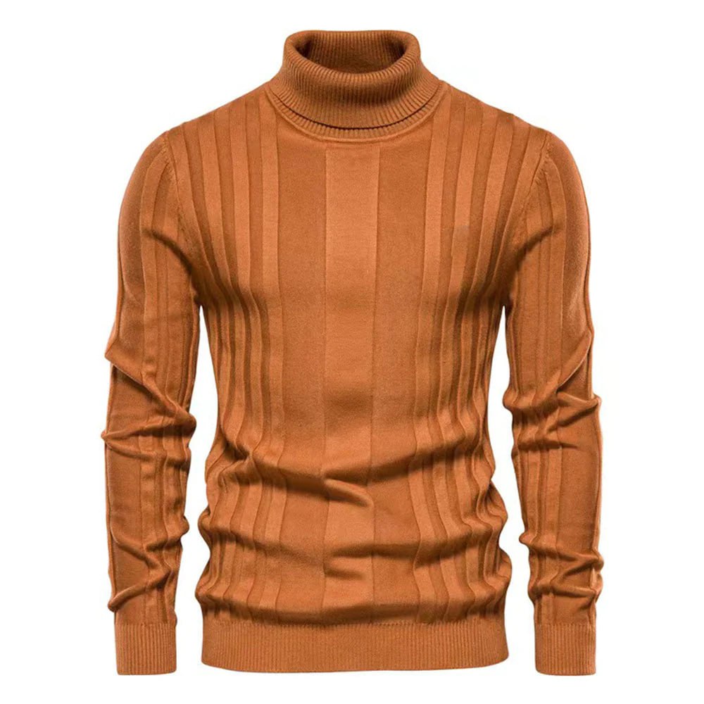 Herren Rollkragenpullover mit Wollanteil