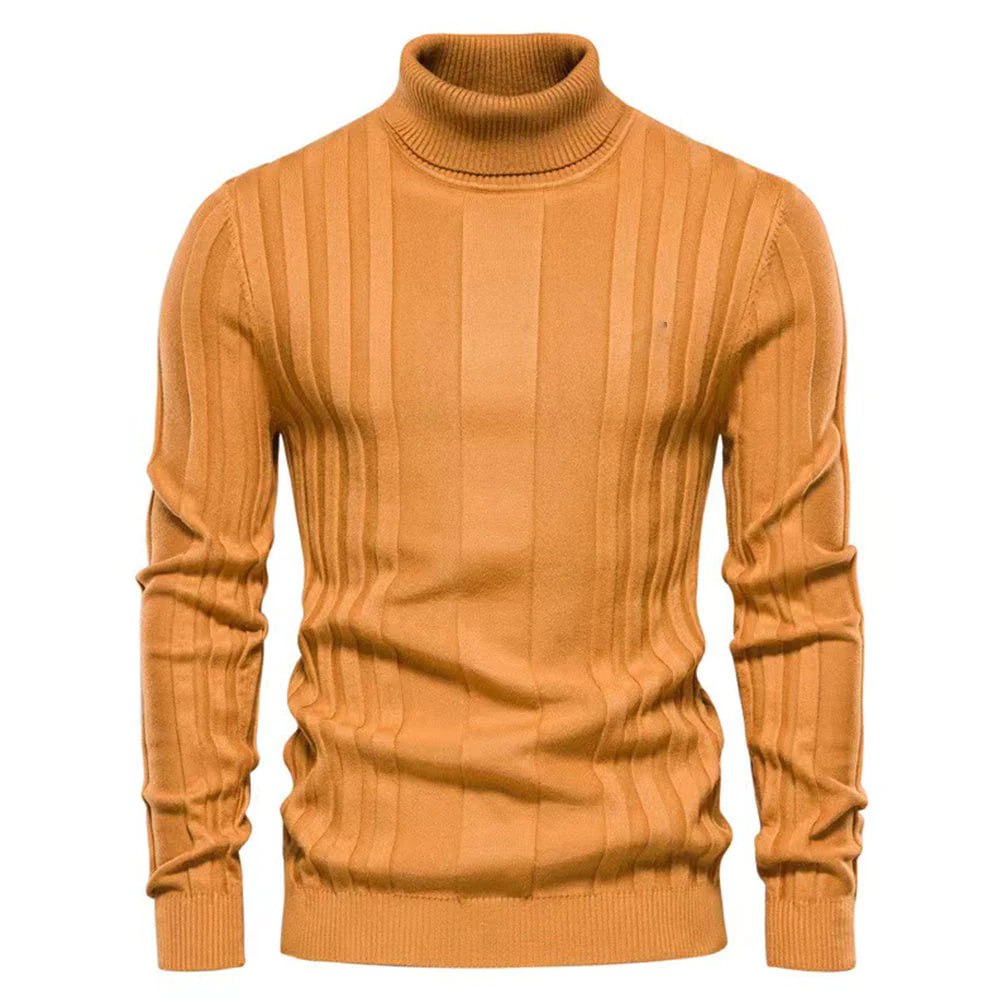 Herren Rollkragenpullover mit Wollanteil