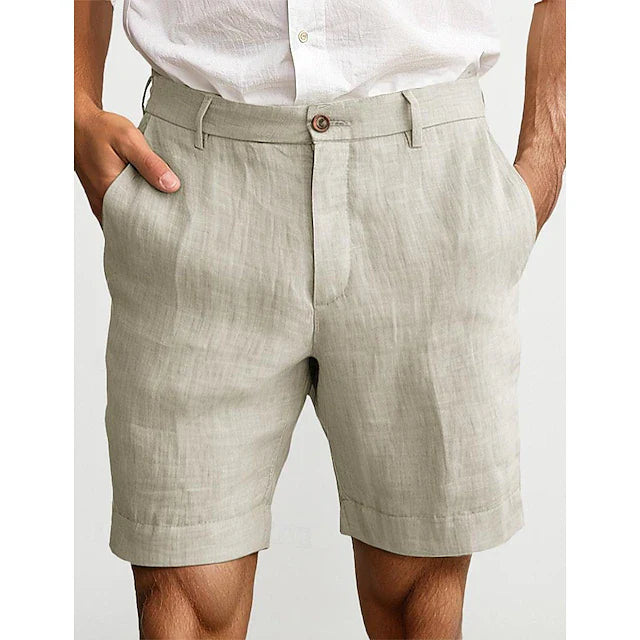 Herren Leinen-Shorts